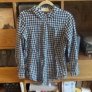 Olive & Oak Navy and White Gingham Women’s Shirt